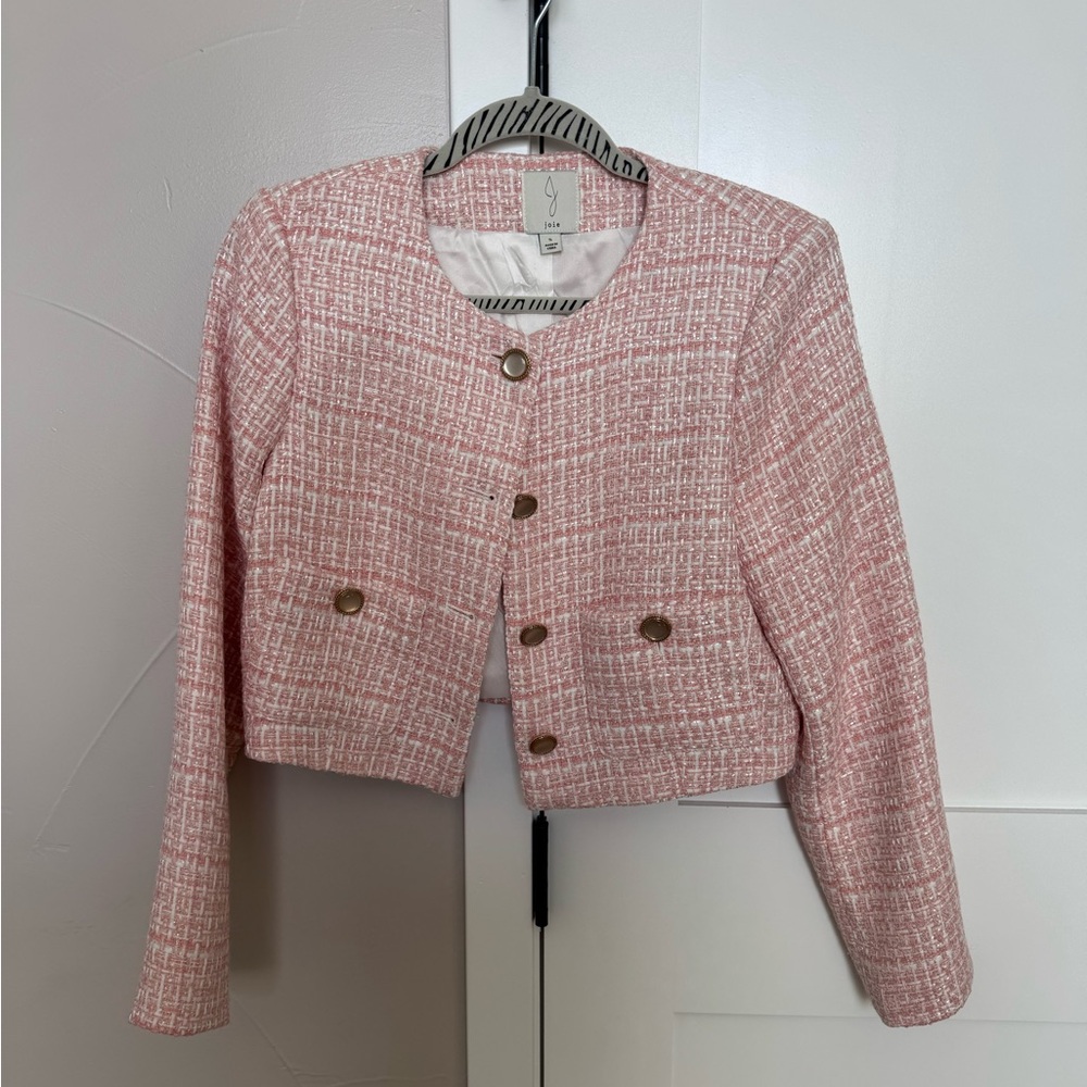 Joie Pink Tweed Blazer
